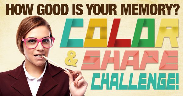 How Good Is Your Memory? Color & Shape Challenge!